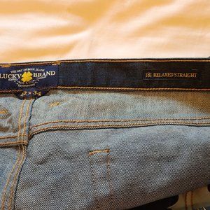Lucky Brand 42x34 181 Relaxed Straight Jeans